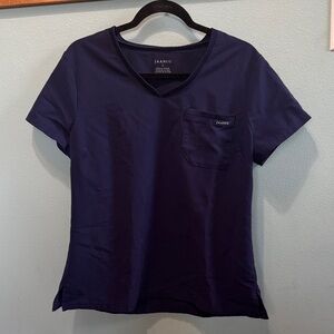 Jaanuu Women's Blue Scrub Top Large